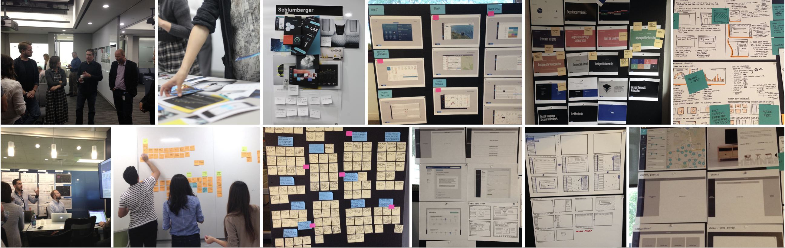 Workshops, research synthesis, product audits, and interface ideation